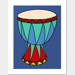 Colorful Djembe Posters and Art